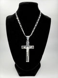 Sterling Silver Crucifix 7 centimeters / 2.8 inches tall, an amazing and heavy piece of art - Silver 0925