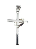 Sterling Silver Christ Cross with a ring 6.5 centimeters / 2.5 inches tall, an amazing and heavy piece of art - Silver 0925