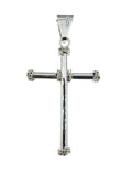 Sterling Silver Christ Cross with rope knots 6.5 centimeters / 2.5 inches tall, an amazing and heavy piece of art - Silver 0925
