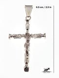 Sterling Silver Crucifix 6.5 centimeters / 2.5 inches tall, an amazing and heavy piece of art - Silver 0925