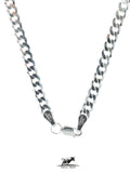 Cuban link silver chain 60 cm / 24 inches by 5 mm - Silver 0925