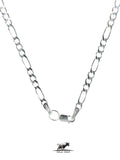 Figaro Silver Chain 50 cm / 20 inches by 3.3 mm - Silver 0925