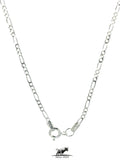 Figaro Silver Chain 45 cm / 18 inches by 2 mm - Silver 0925