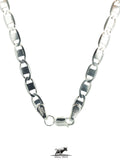 Mirror link silver chain 50 cm / 20 inches by 5 mm - Silver 0925