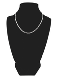 Figaro Silver Chain 40 cm / 16 inches by 2.2 mm - Silver 0925