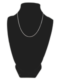 Extra thin Figaro Silver Chain 40 cm / 16 inches by 1 mm - Silver 0925