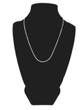 Extra thin Figaro Silver Chain 45 cm / 18 inches by 1.5 mm - Silver 0925