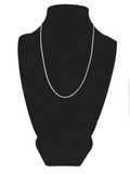 Extra thin Figaro Silver Chain 45 cm / 18 inches by 1 mm - Silver 0925