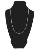 Extra thin Figaro Silver Chain 50 cm / 20 inches by 1 mm - Silver 0925