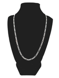 Figaro Silver Chain 55 cm / 22 inches by 3.3 mm - Silver 0925