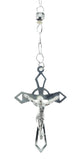 Sterling Silver Rosary 60cm / 24 inches length with 5mm beads - Silver 0925