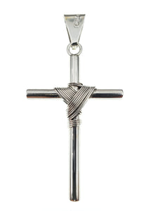 Sterling Silver Christ Cross 6.5 centimeters / 2.5 inches tall, an amazing and heavy piece of art - Silver 0925