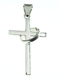 Sterling Silver Christ Cross with a ring 6.5 centimeters / 2.5 inches tall, an amazing and heavy piece of art - Silver 0925