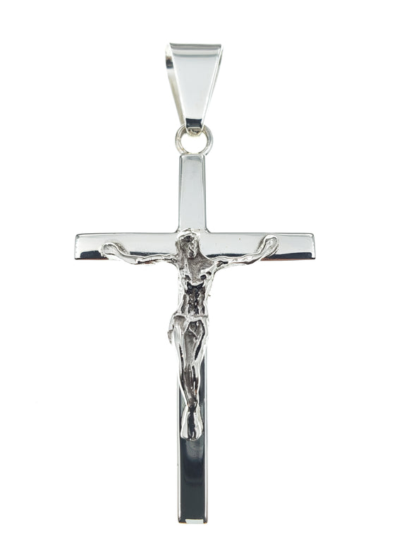 Sterling Silver Crucifix 6.5 centimeters / 2.5 inches tall, an amazing and heavy piece of art - Silver 0925