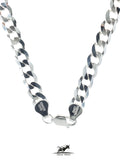 Cuban link silver chain 60 cm / 24 inches by 7.5 mm - Silver 0925