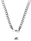 Cuban link silver chain 70 cm / 28 inches by 5 mm - Silver 0925