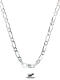Figaro 1 by 1 Silver Chain 45 cm / 18 inches by 3.5 mm - Silver 0925