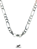 Figaro Silver Chain 60 cm / 24 inches by 5 mm - Silver 0925