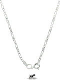Figaro Silver Chain 65 cm / 26 inches by 2 mm - Silver 0925