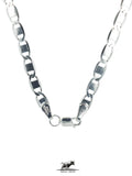 Mirror link silver chain 60 cm / 24 inches by 5 mm - Silver 0925