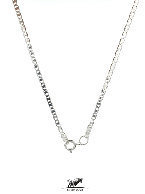 Mirror flat link silver chain 50 cm / 20 inches by 2 mm - Silver 0925