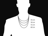 Cuban link silver chain 65 cm / 26 inches by 7.5 mm - Silver 0925