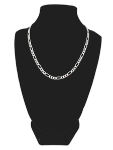 Figaro Silver Chain 45 cm / 18 inches by 4 mm - Silver 0925