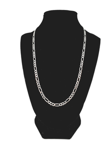 Figaro Silver Chain 50 cm / 20 inches by 4 mm - Silver 0925