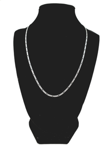 Figaro Silver Chain 50 cm / 20 inches by 2 mm - Silver 0925