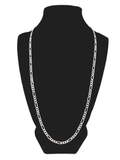 Figaro Silver Chain 60 cm / 24 inches by 3.3 mm - Silver 0925