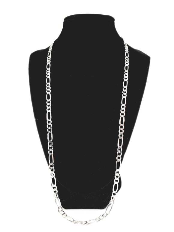 Figaro Silver Chain 65 cm / 26 inches by 5 mm - Silver 0925