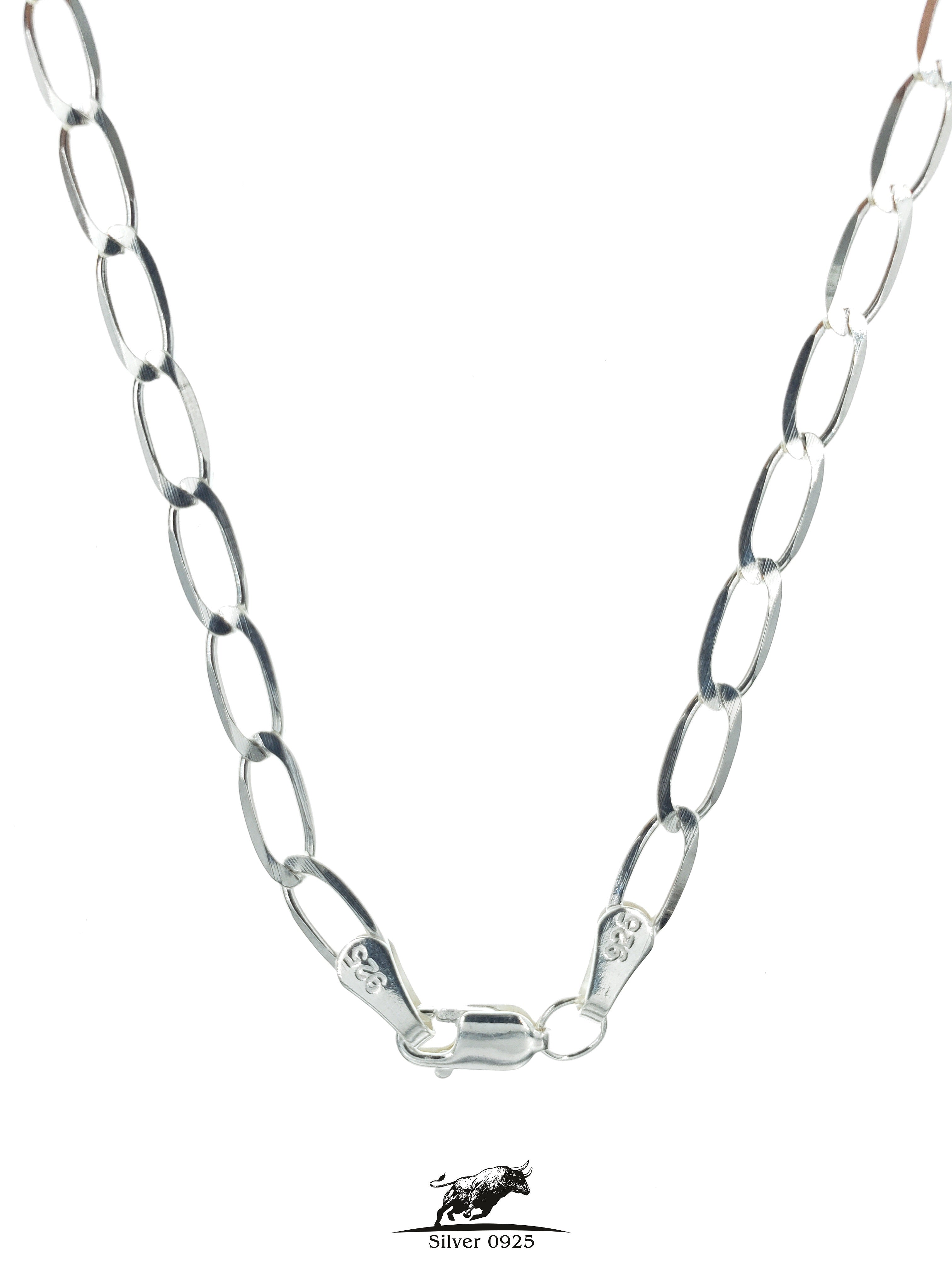 ★HARANG★ HR 319N_Silver Necklace 22mm Silver Star Pendant 925 Sterling Silver Chain Necklace