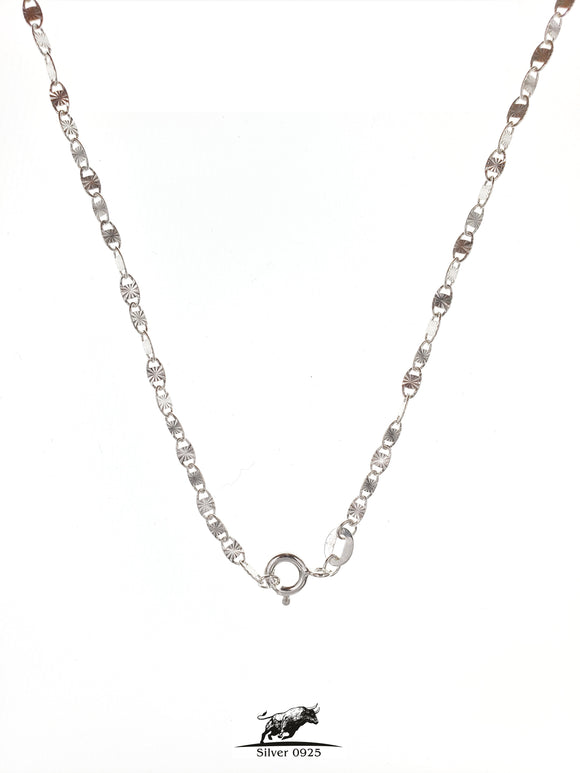Star link silver chain 40 cm / 16 inches by 2.5 mm - Silver 0925