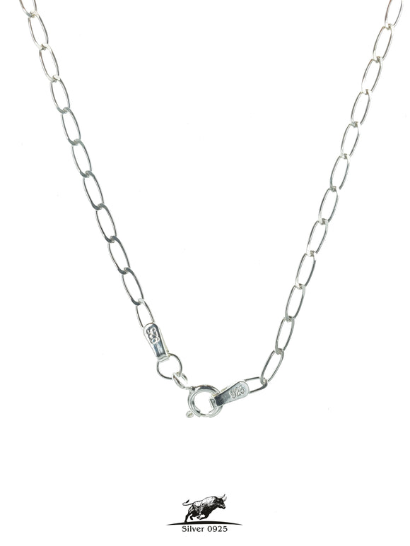 Silver chain Rada link 50 cm / 20 inches by 2 mm - Silver 0925