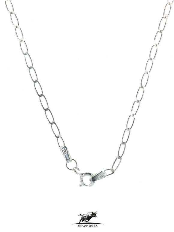 Silver chain Rada link 40 cm / 16 inches by 2 mm - Silver 0925